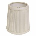 Estallar 5 in. White Chandelier Broadcloth Lampshades, 6PK ES3099220